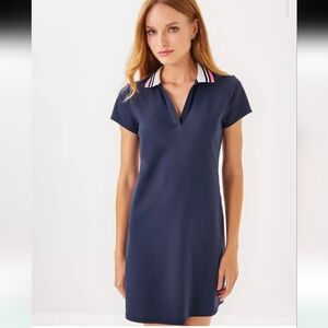 Lilly Pulitzer Luxletic Navy Cayo Costa Dress SZ.M